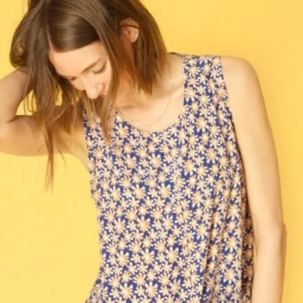 Ilana Kohn Roxey Floral Cropped Tank Size Large